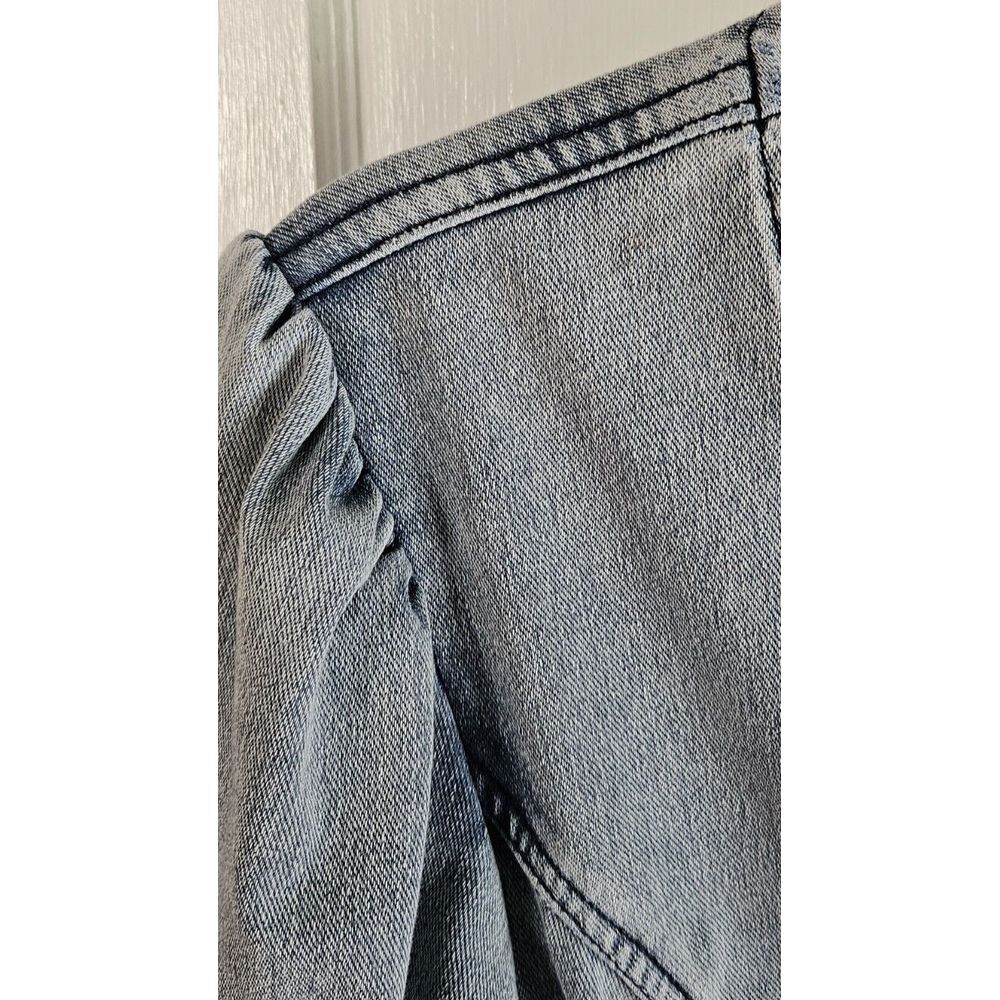 NWT C wonder Christian Siriano buttoned stretch denim midi shirt belte dress S - Picture 9 of 14